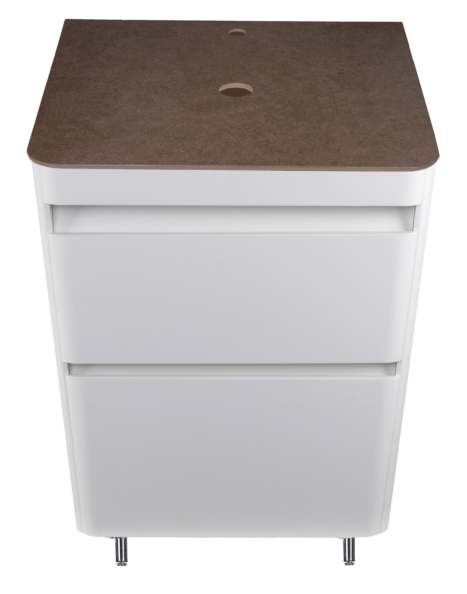 Столешница керамогранит под тумбу "Атлантика 60" MI03, цвет бежевый тёмный