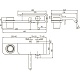 Смеситель Paini Pad PDCR208B0 для раковины встраиваемый