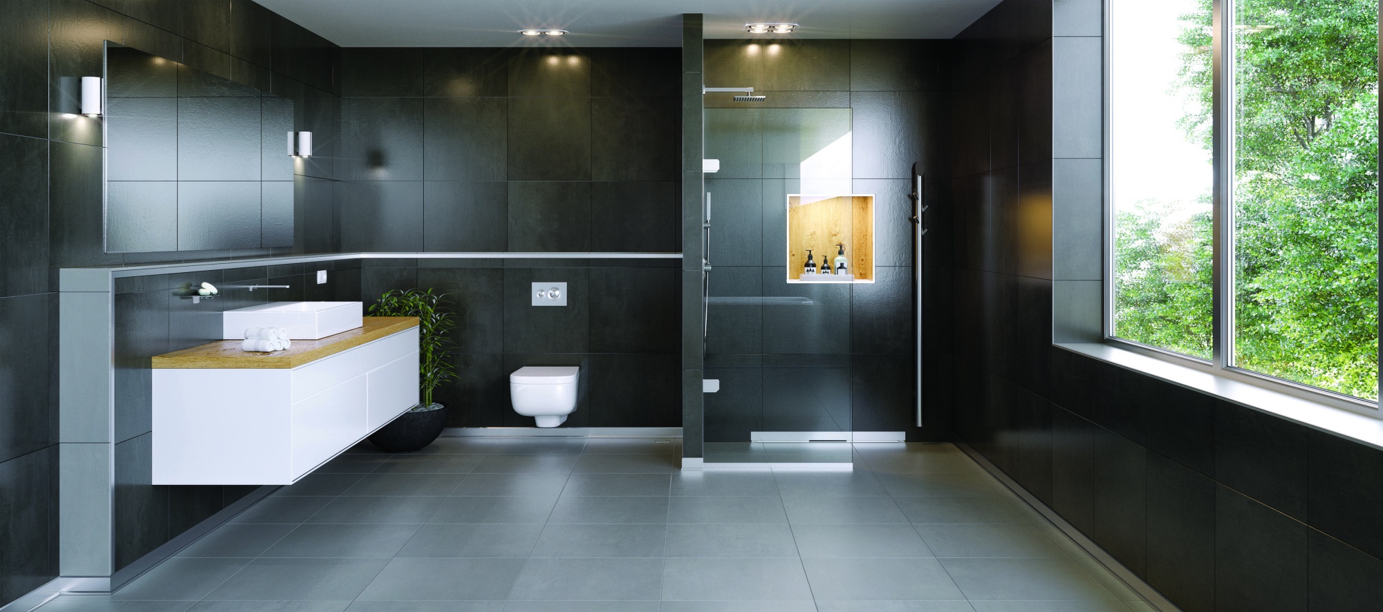 Душевой лоток BERGES WALL 600 пристенный 091056