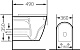 Унитаз gr-4455gws (480*365*370) подвесной безободковый