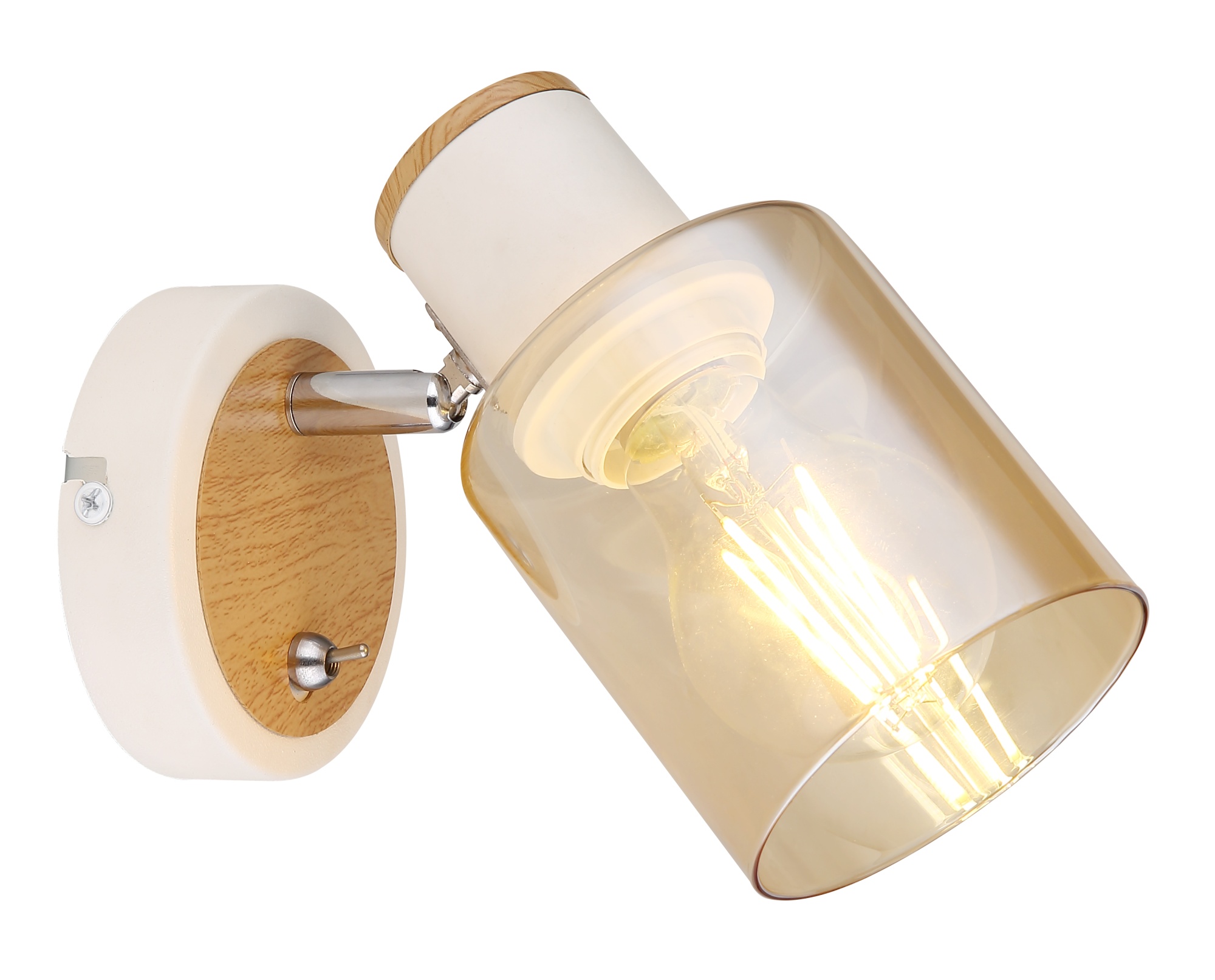 Светильник настенно-потолочный спот Jamilly 7057-701 1 х Е27 40 Вт поворотный с выключателем