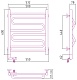 Полотенцесушитель электрический Сунержа Элегия 2.0 600х500 МЭМ левый