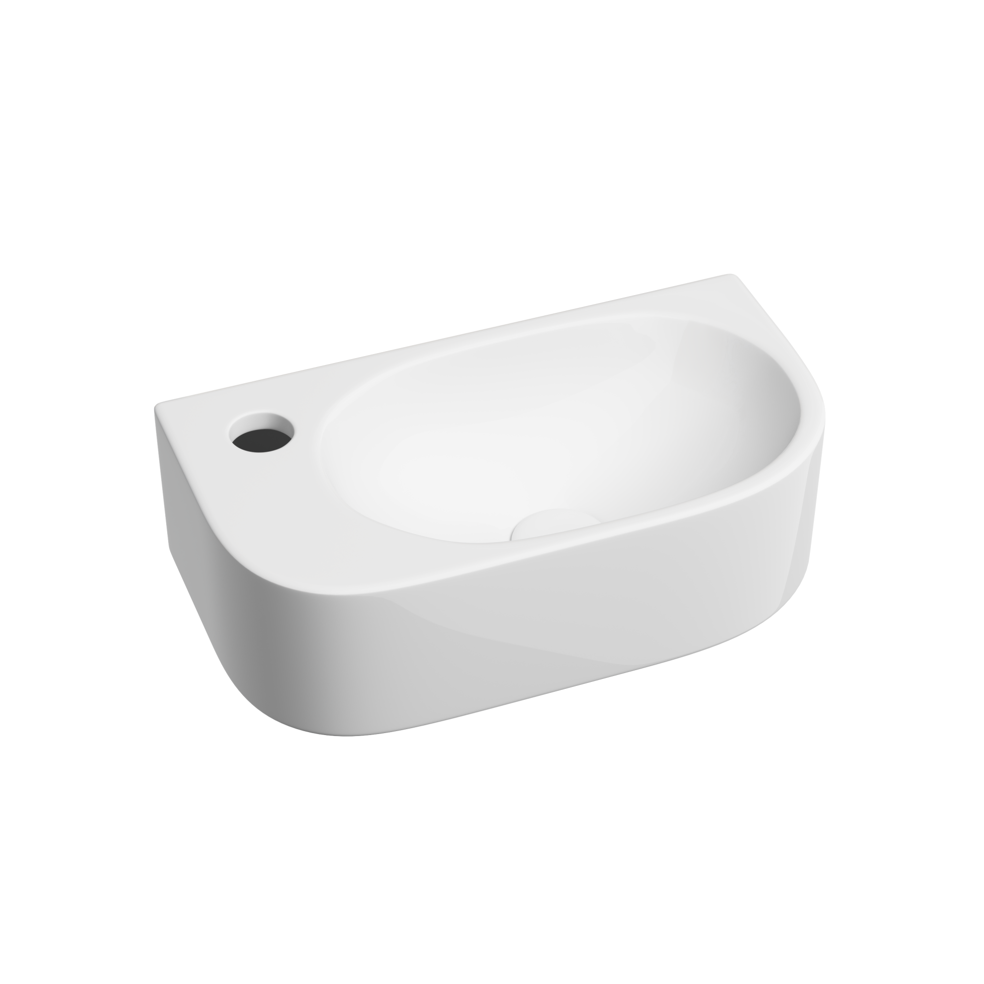 Умывальник подвесной прямоугольный (чаша справа, отверстие под смеситель слева) Element 409*224*110мм, CN6066R