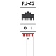 Джек компьютерный RJ45 (8P8C) кат.5E (уп.100шт) Rexant 05-1021