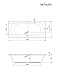 Акриловая ванна CEZARES METAURO-180-80-41