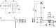 Смеситель для раковины Paffoni Elle EL104CR70 (с внутренней частью)