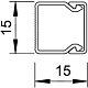 Мини-канал 15х15 L2000 WDK15015RW OBO бел. (дл.2м)6191002