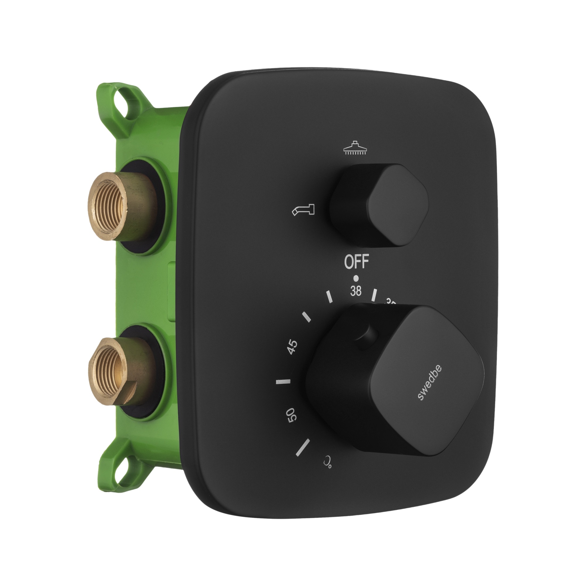 Семейный душ с термостатическим смесителем для ванны Swedbe Hermes 9093B