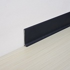 Плинтус алюминиевый П-80 (80*10мм) черный матовый 3м