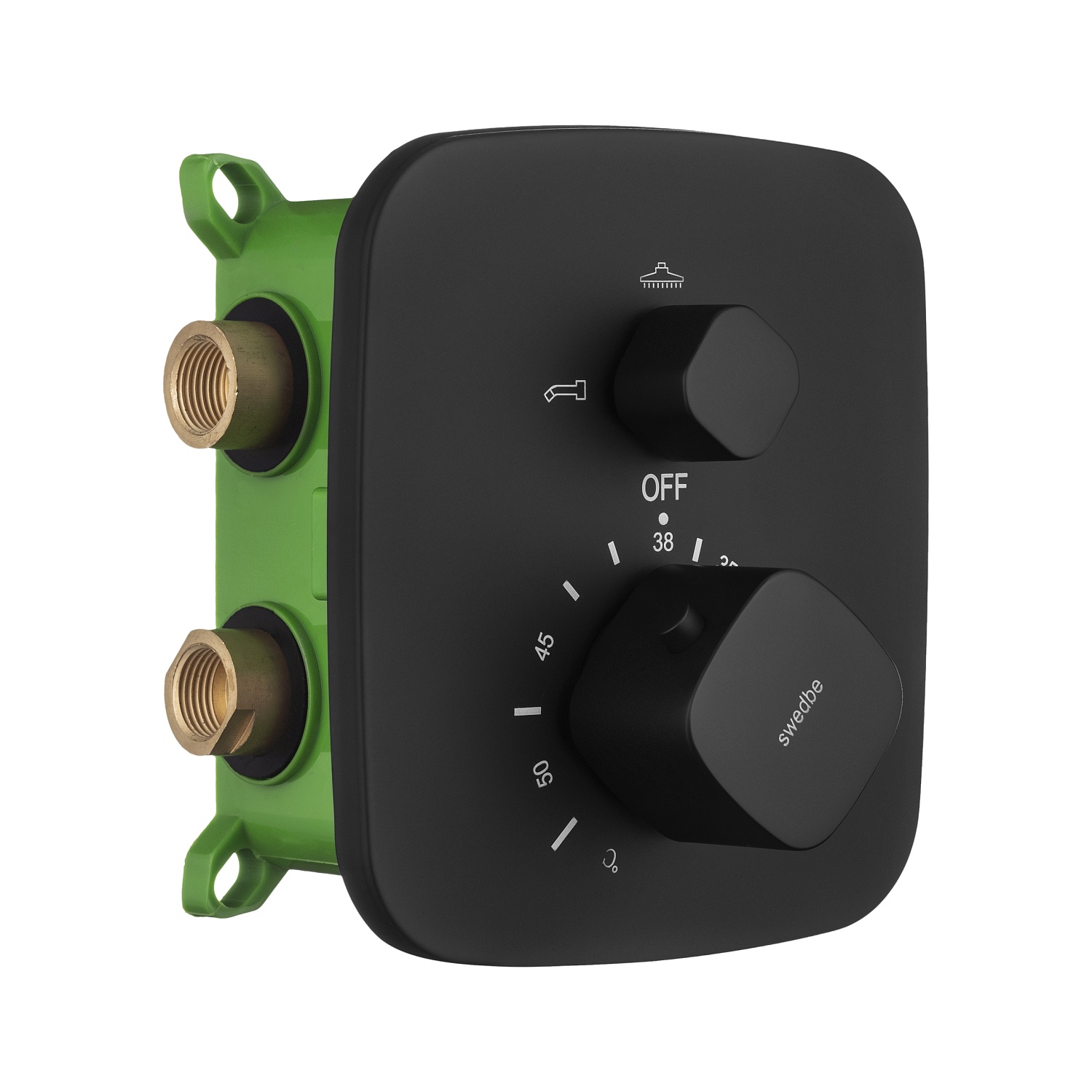 Семейный душ с термостатическим смесителем для ванны Swedbe Hermes 9093B