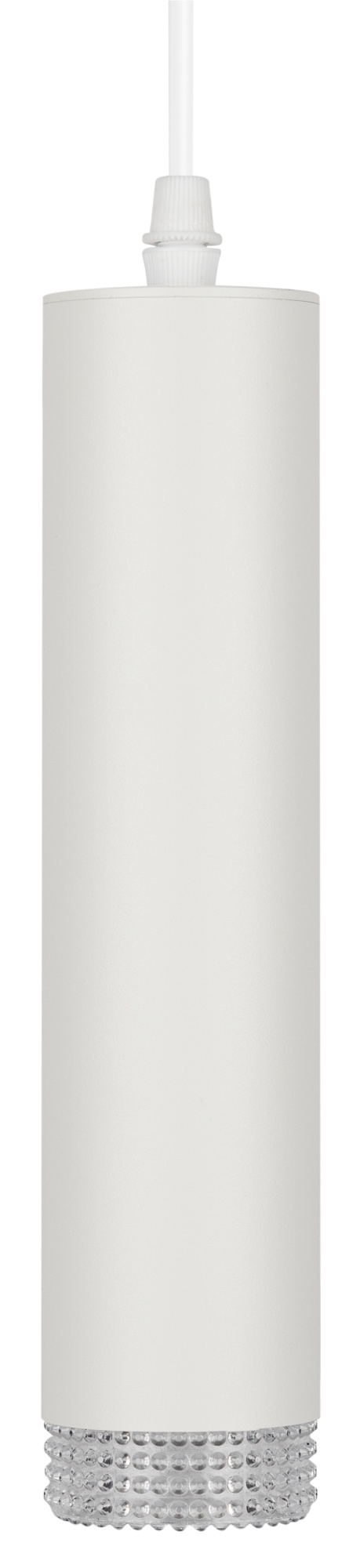 Светильник подвесной (подвес) PL18 WH/CL MR16 GU10 потолочный цилиндр белый, прозрачный