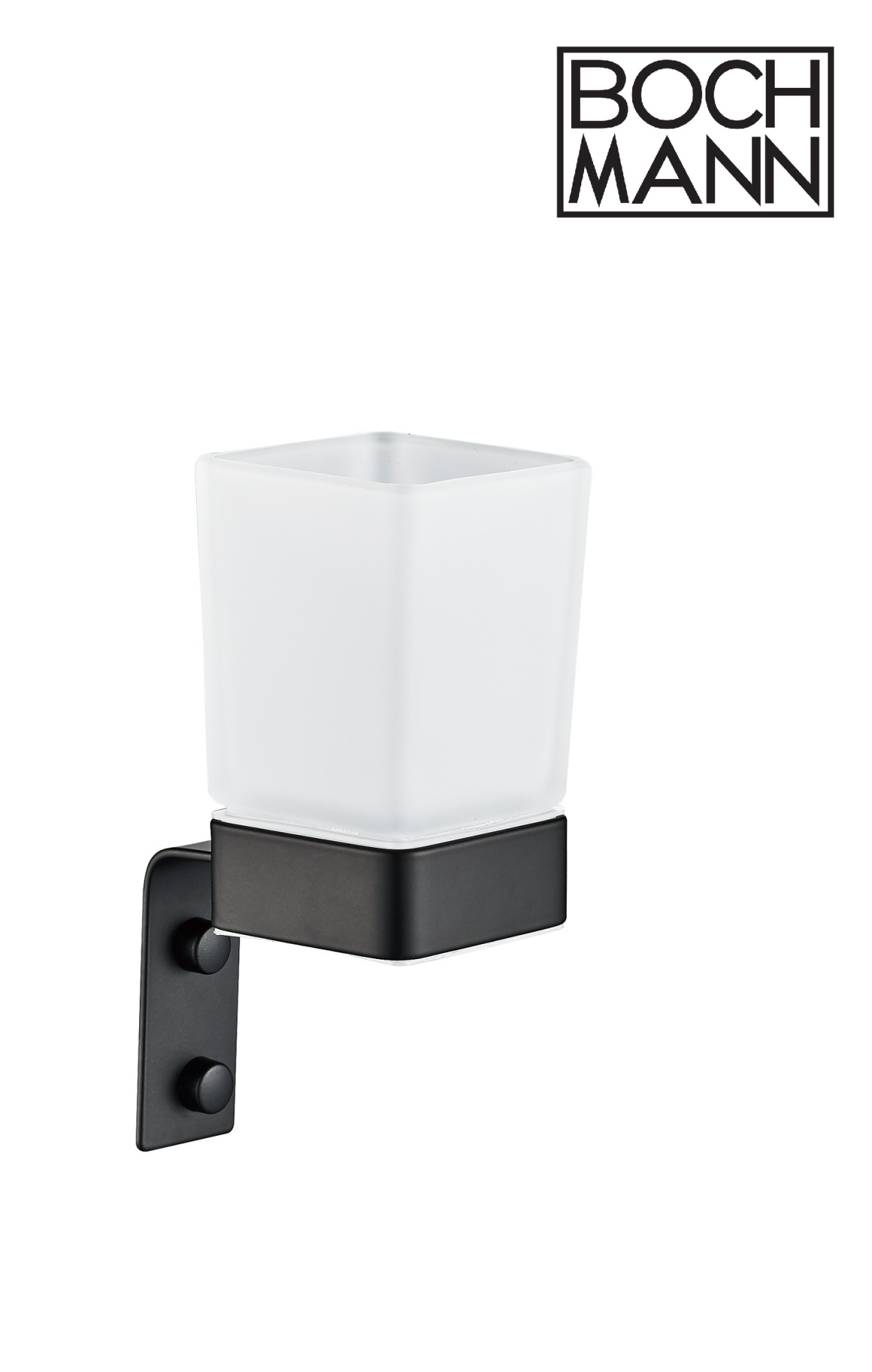 Держатель CR-D01-06MB из нержавеющей стали  со стаканом для зубных щеток BOCH MANN, цвет черный
