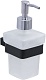 Дозатор для жидкого мыла Allen Brau Infinity 6.21006-31 белый/черный матовый