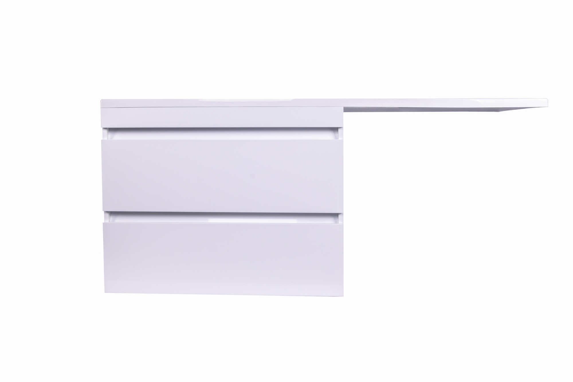 Тумба подвесная "Даллас 140", Люкс белая, PLUS