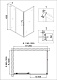 Душевое ограждение NG-42-12AG-A100G (120*100*195) прямоугольник, дверь раздвижная