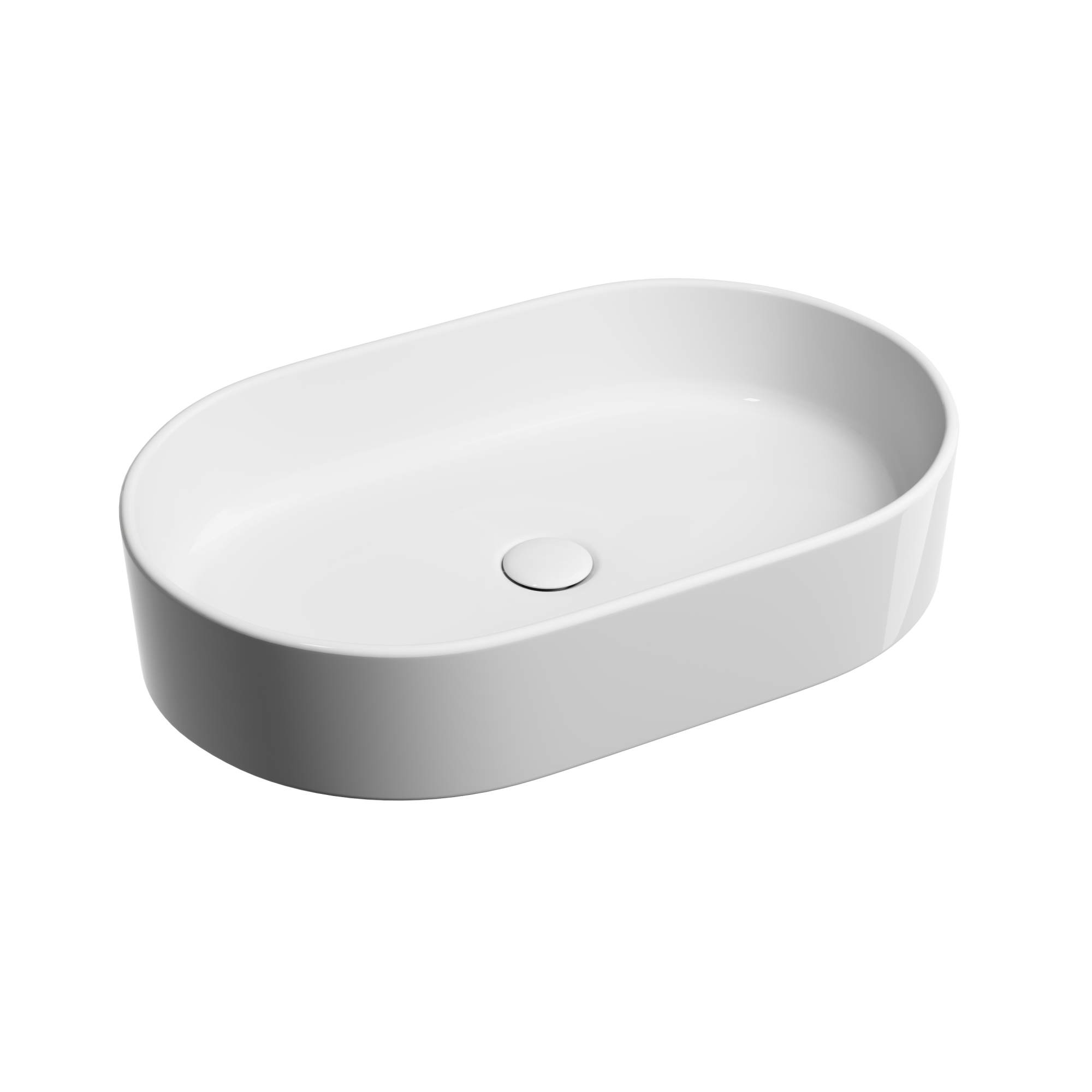 Умывальник чаша накладная овальная Element 608*385*122мм, CN6048