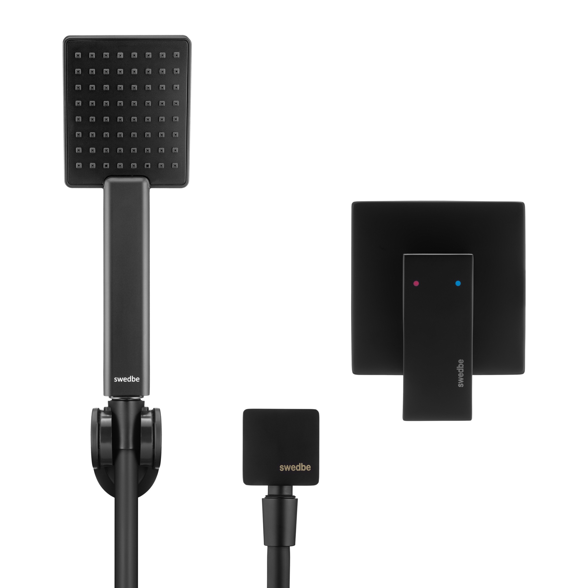 Душевой набор со встраиваемым смесителем с монтажным боксом Swedbe Platta 5551B