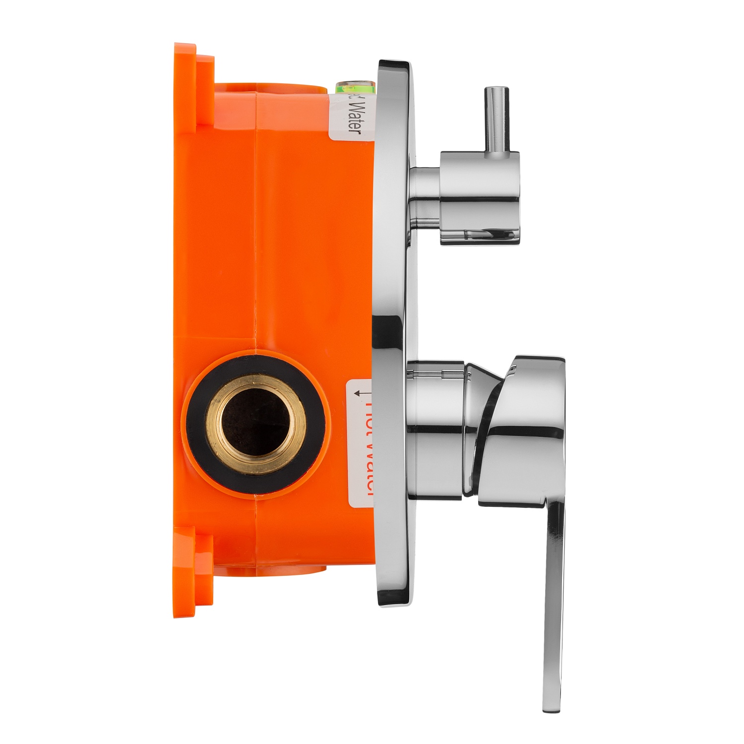 Смеситель встраиваемый подключение на 2 выхода в монтажном боксе Swedbe Platta 5518