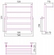 ПС СТИЛЬЕ "Универсал-54" 600х500 (Полка + 4) П 21 (Без покрытия) 00654-6050