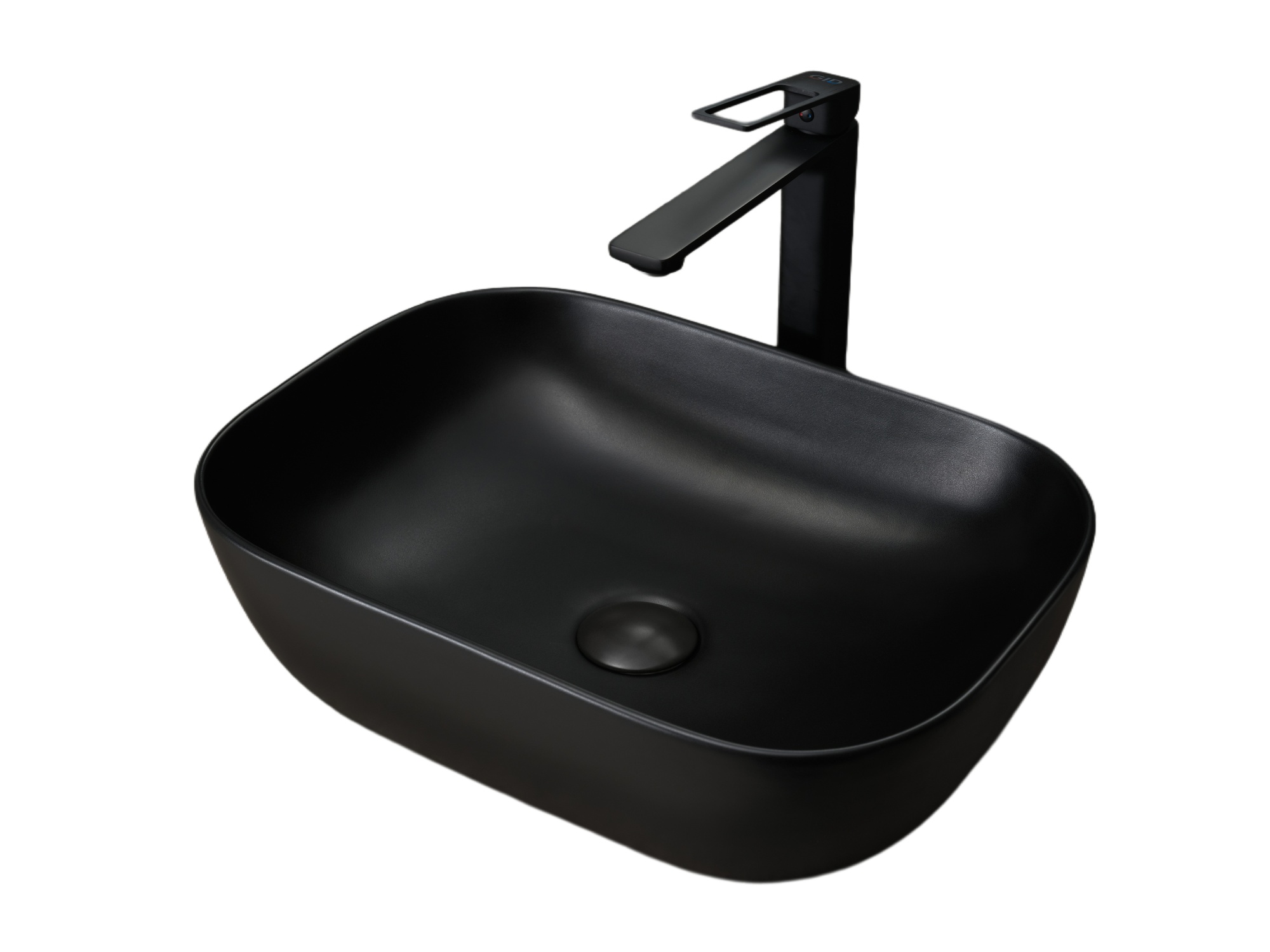 Раковина Gid Bm1333 53367 накладная черная матовая 46x32.5x13.5