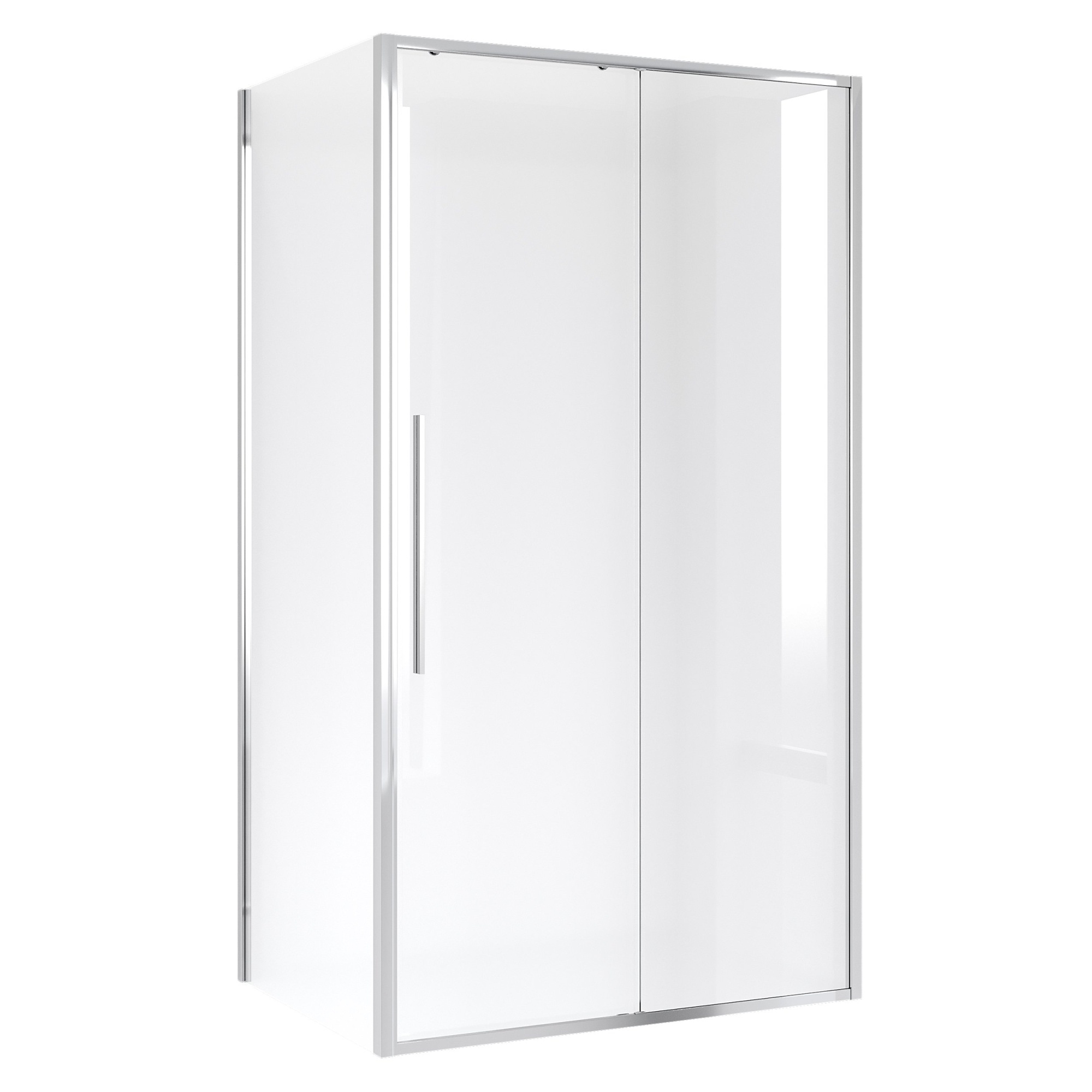 Душевое ограждение NG-64-12A-A90-34 (120*90*195) прямоугольник,раздвижная,хром,стекло прозрачное