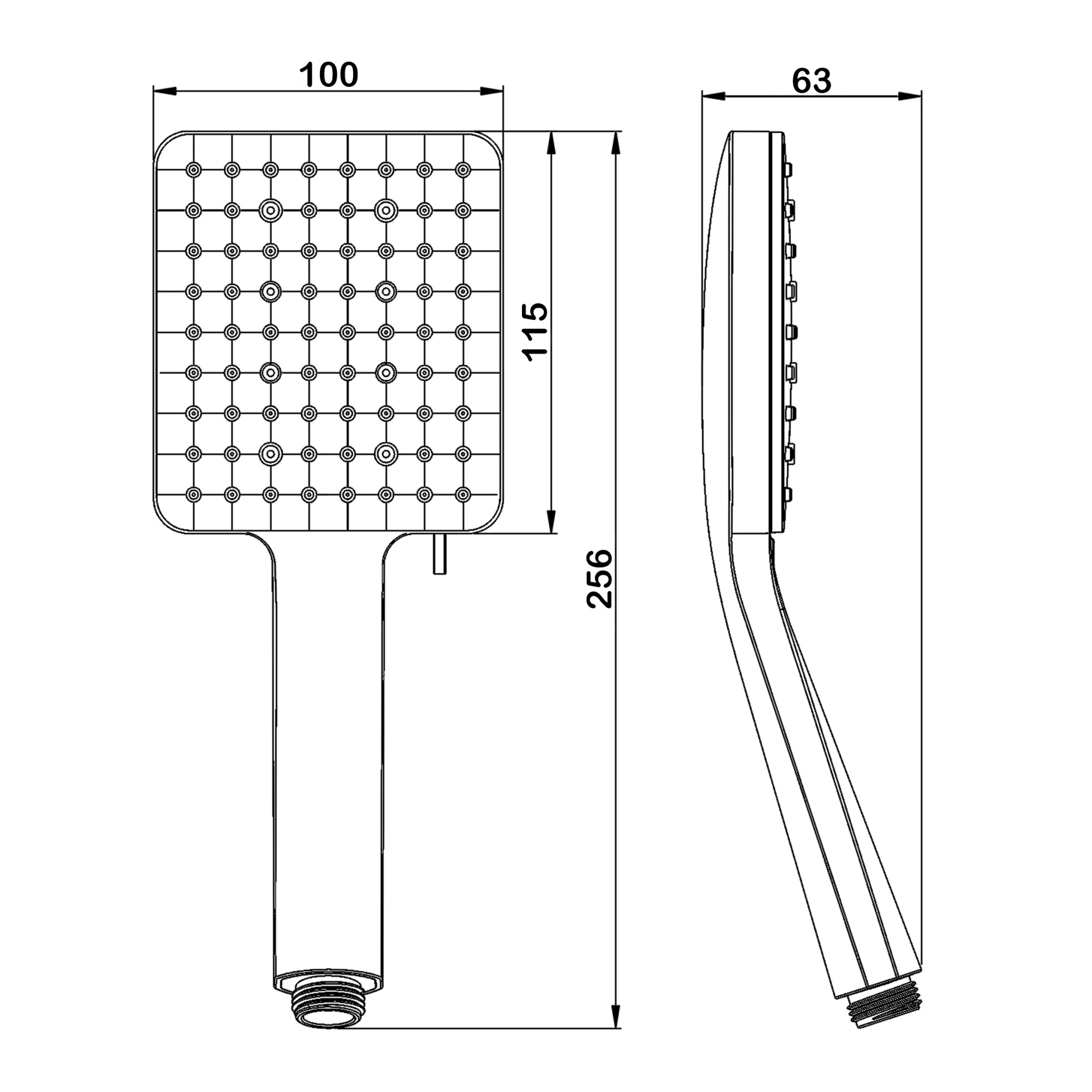 Лейка душевая 3d-дизайн Swedbe Calypso 5057
