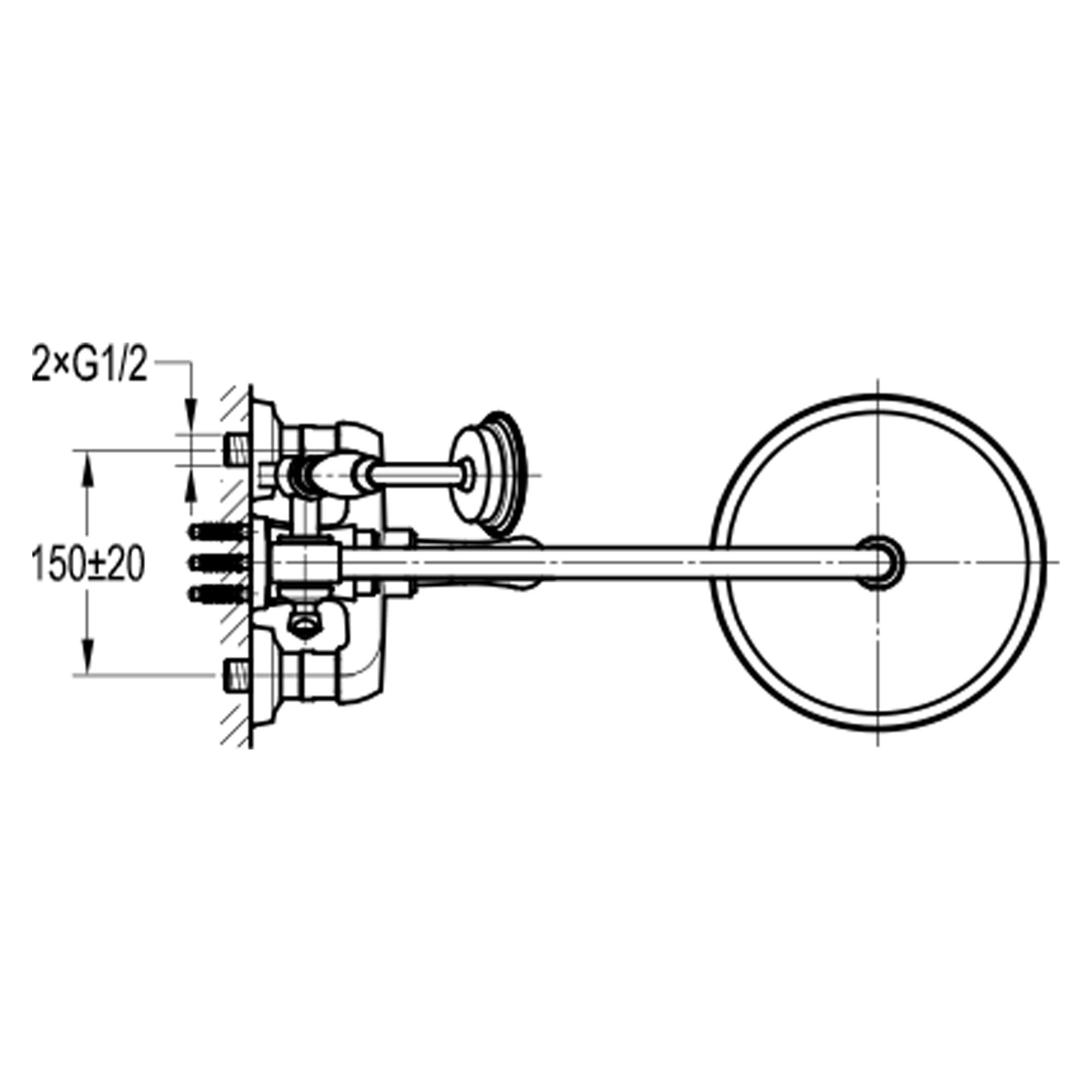 Семейный душ со смесителем для ванны Swedbe Terracotta Art 2571