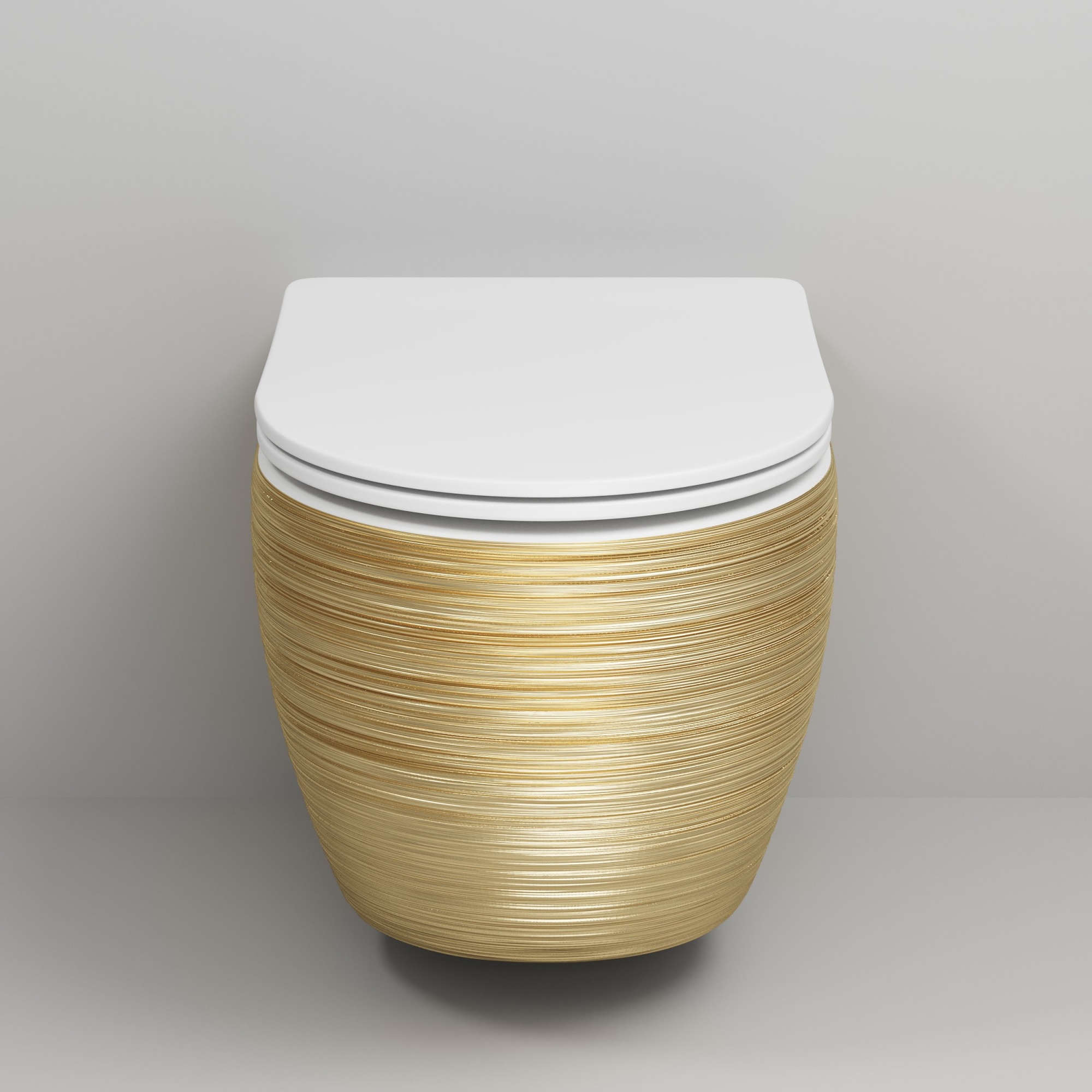 Унитаз gr-4411gws color (550*366*395) подвесной безободковый