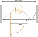 Душевая дверь CEZARES MOLVENO-BA-11-70+30-C-Cr-IV