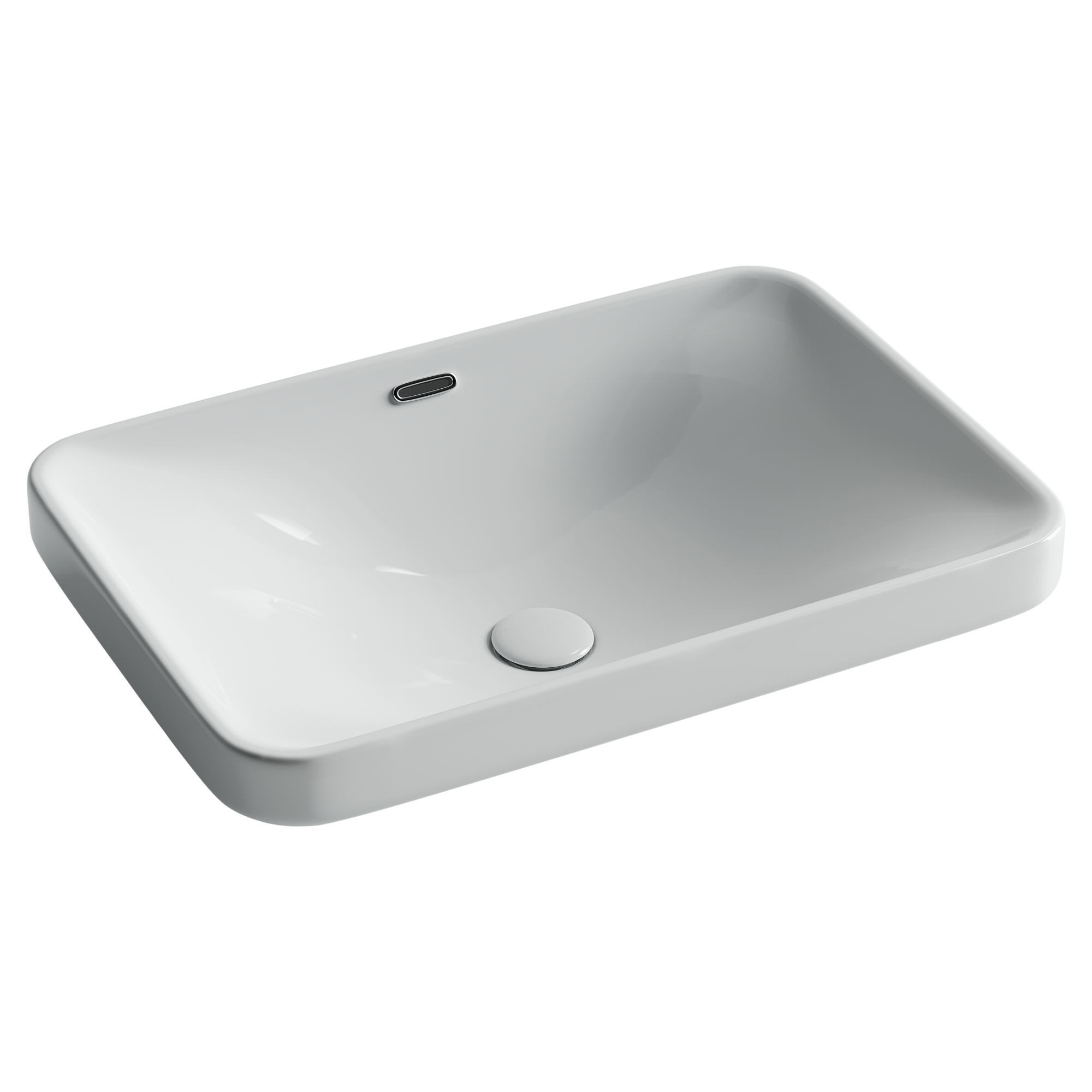 Умывальник прямоугольный встраиваемый сверху в столешницу Element 605*415*185мм, CN5041