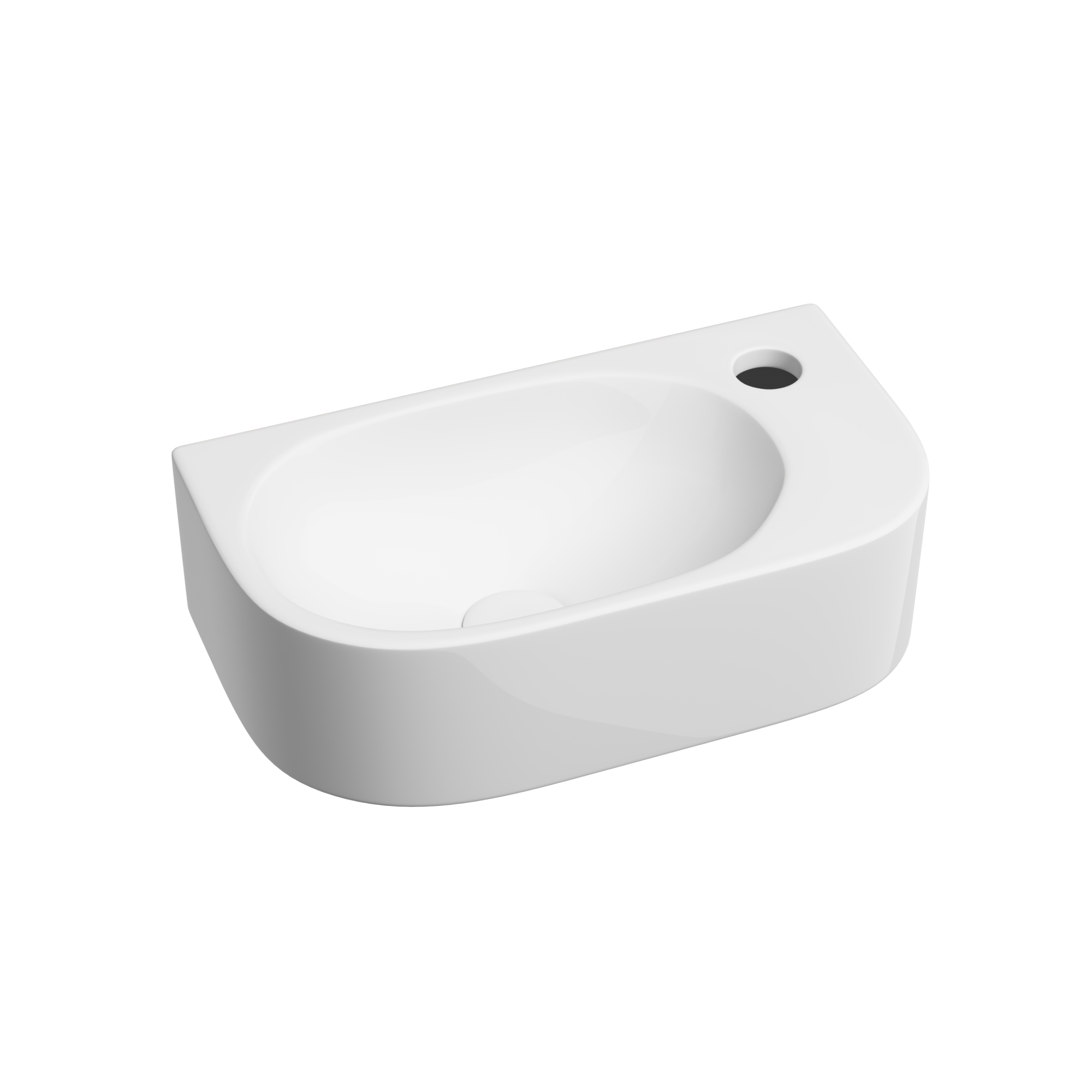 Умывальник подвесной прямоугольный (чаша слева, отверстие под смеситель справа) Element 409*224*110мм, CN6066L