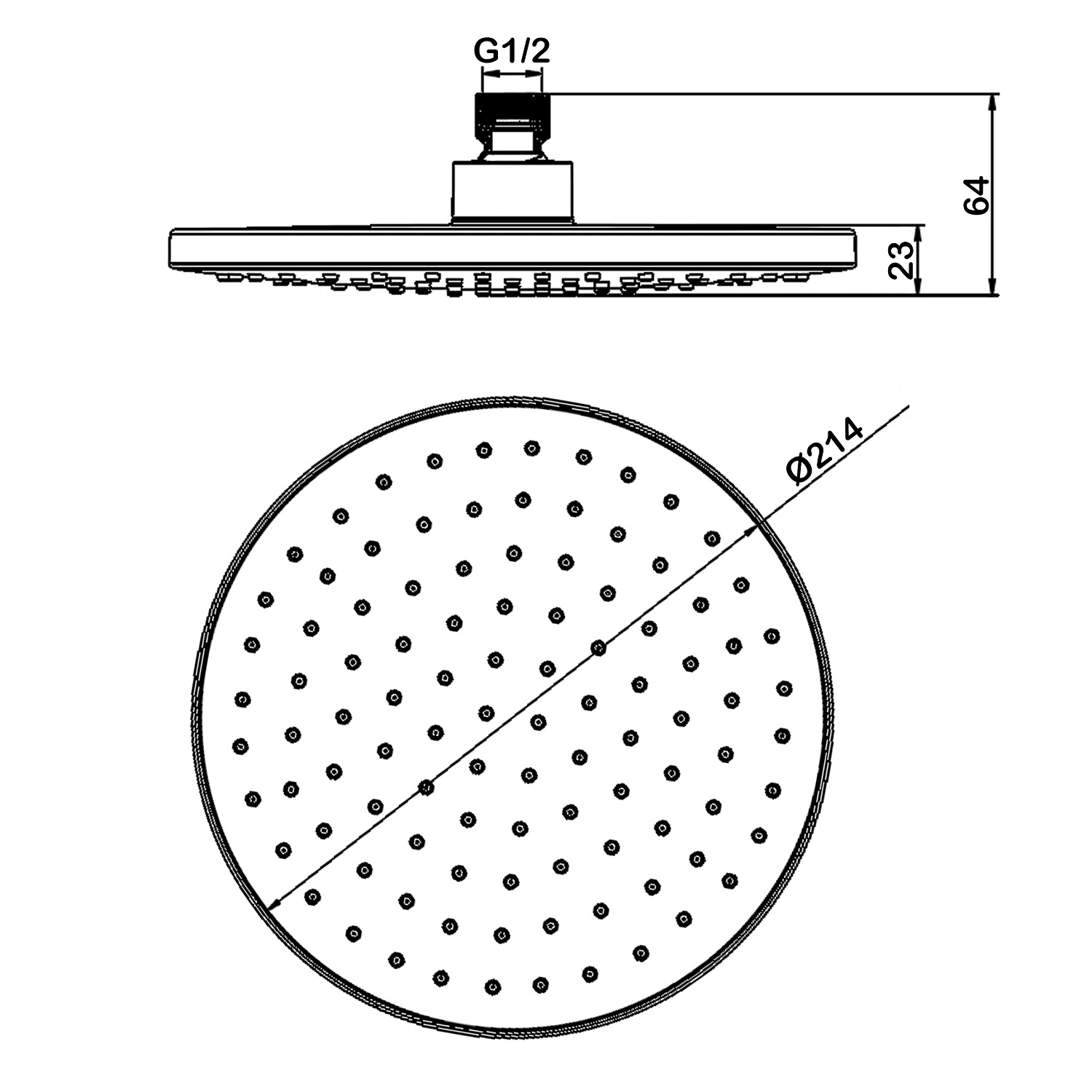 Верхний душ Swedbe Hermes 5119B
