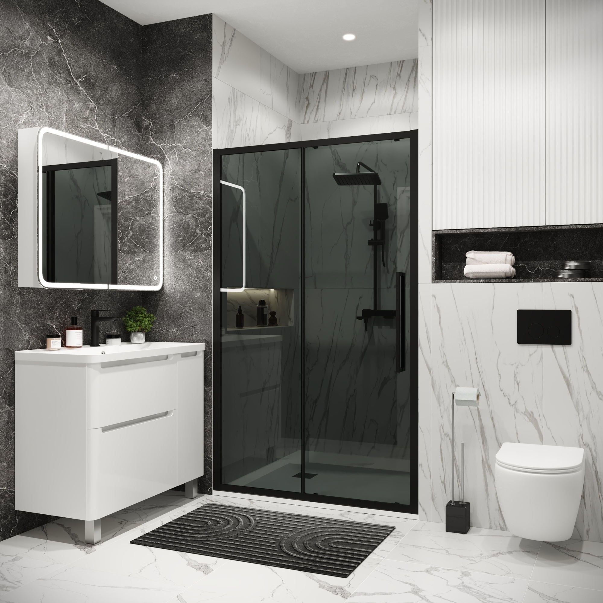 Дверь в нишу 100.K33.02.120.21.10 Cosmo (120*195)