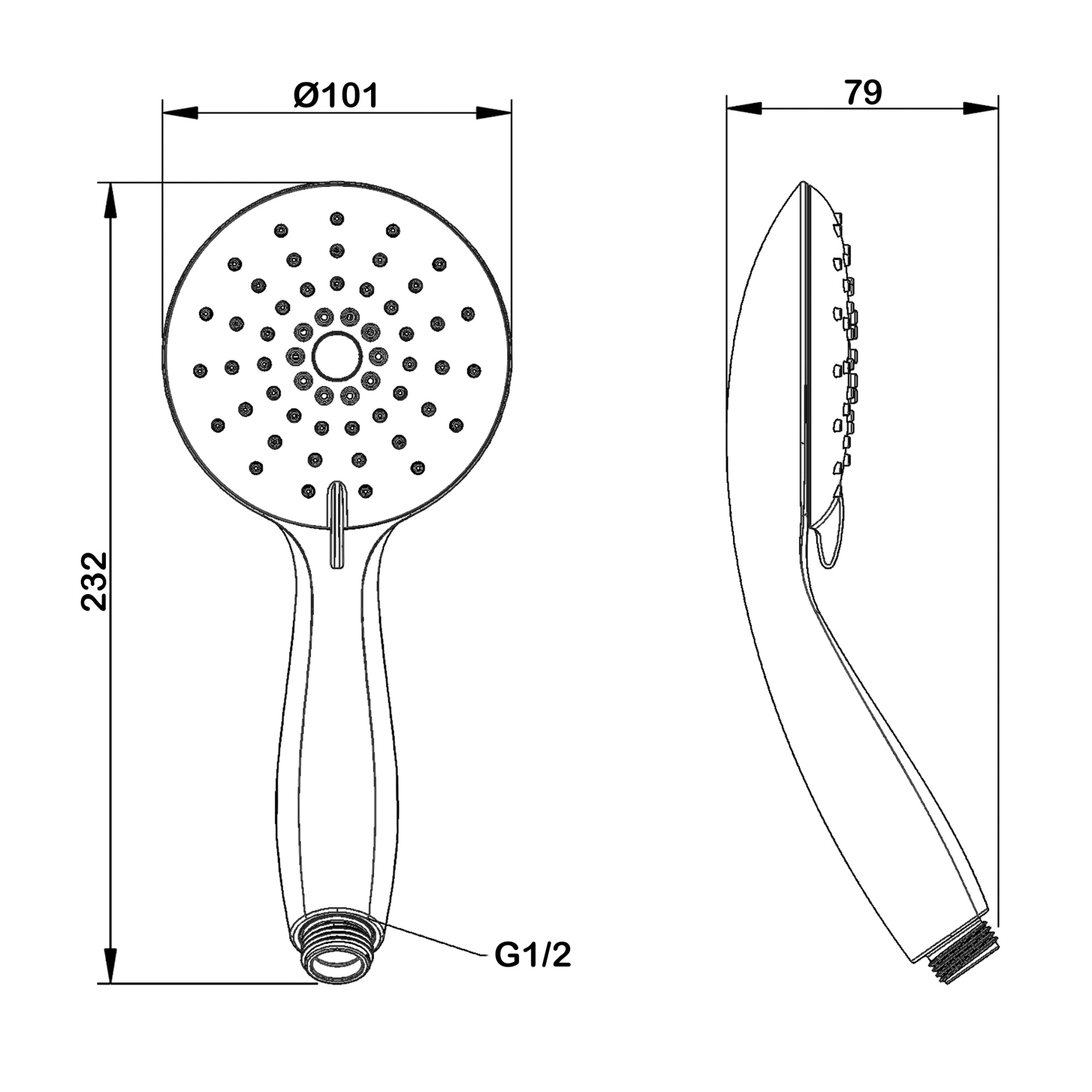 Лейка душевая Swedbe Calypso 5049