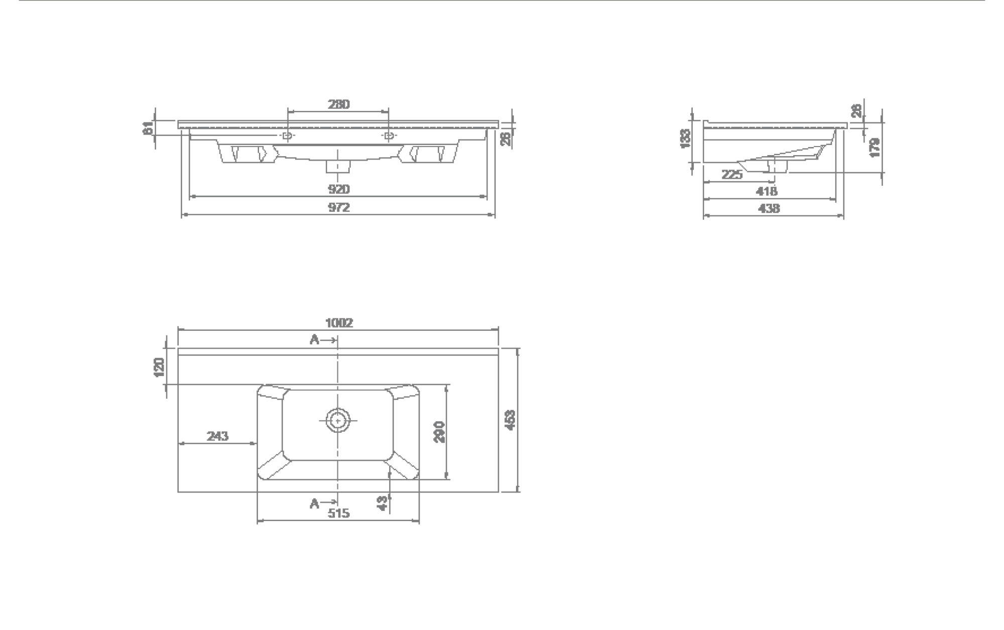 Раковина моноблок Capolda 100