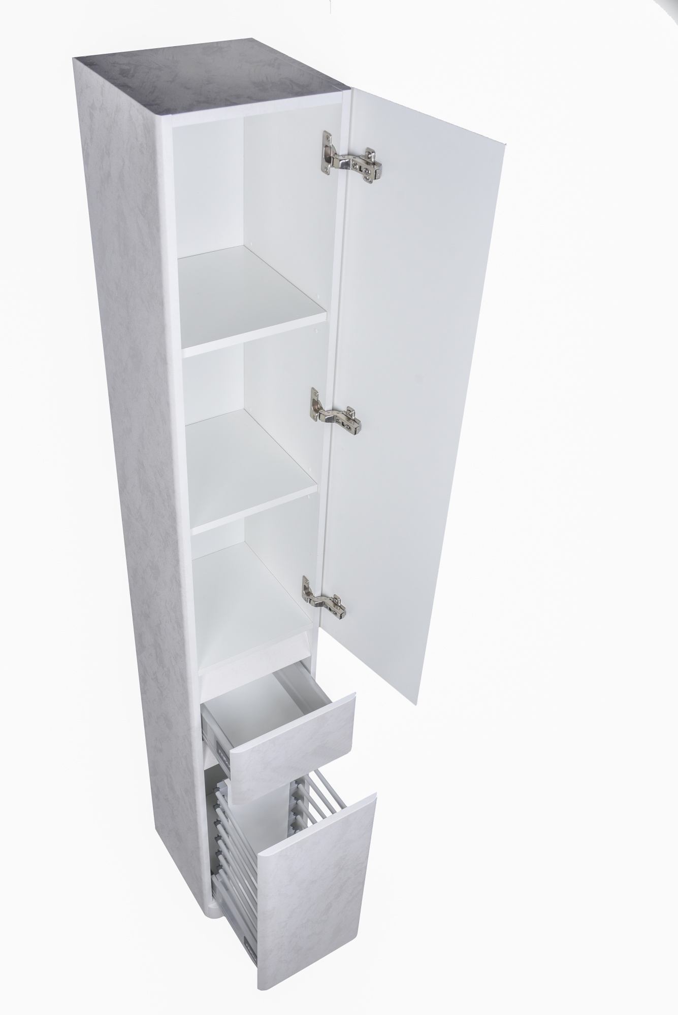 Колонна универсальная "Атлантика 30" с корзиной, Люкс бетон крем, PLUS