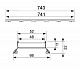 Решетка под плитку TECE drain line plate II 600872 80 см