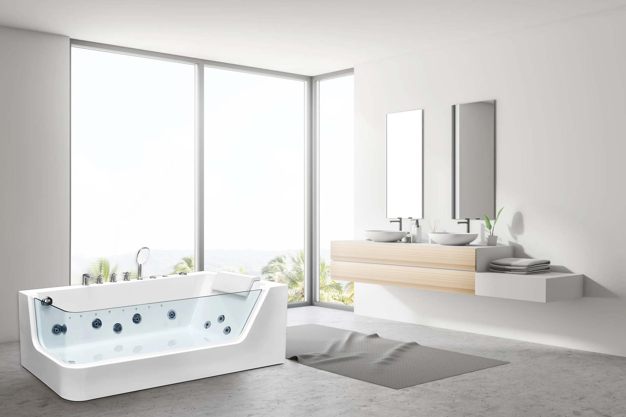 Ванна C-494-17R акриловая гидромассажная Ceruttispa (1700x800x580)