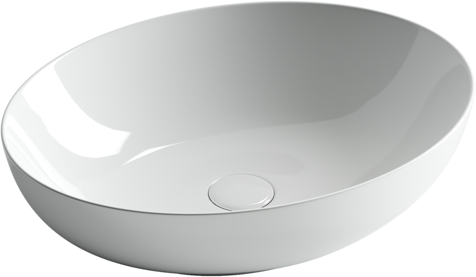 Умывальник чаша накладная овальная Element 520*395*130мм, CN6017