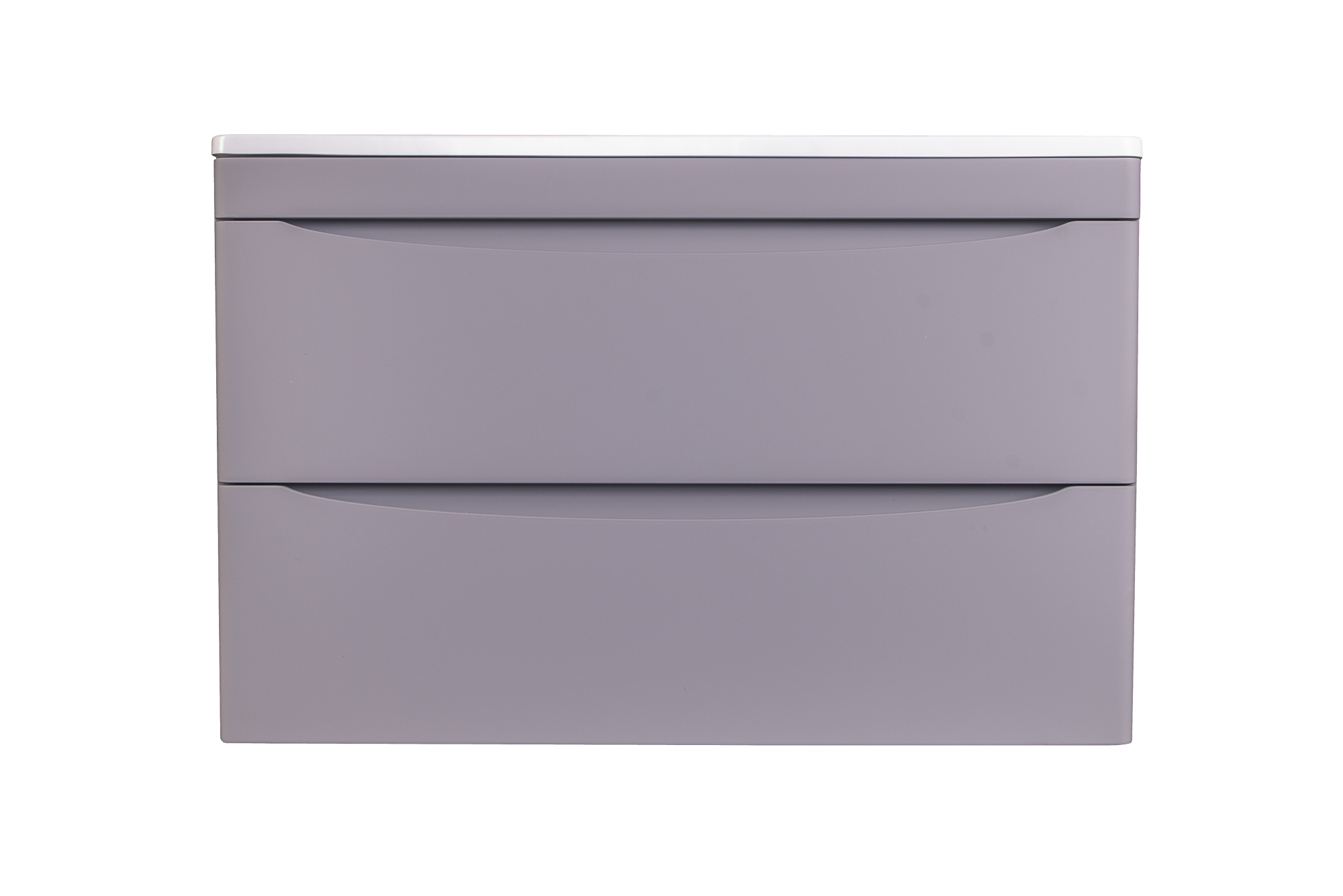 Тумба подвесная "Бергамо мини 80" (2 ящ.) Люкс антискрейтч серый, PLUS