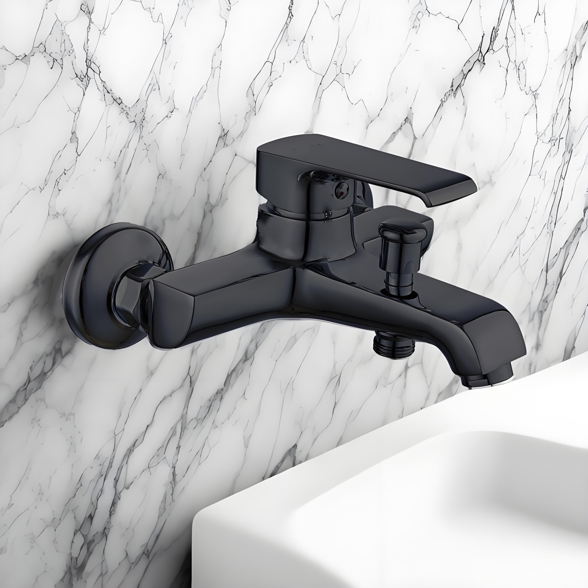 Набор из латуни IDA B: смесители для раковины, ванны и штанга BOCH MANN