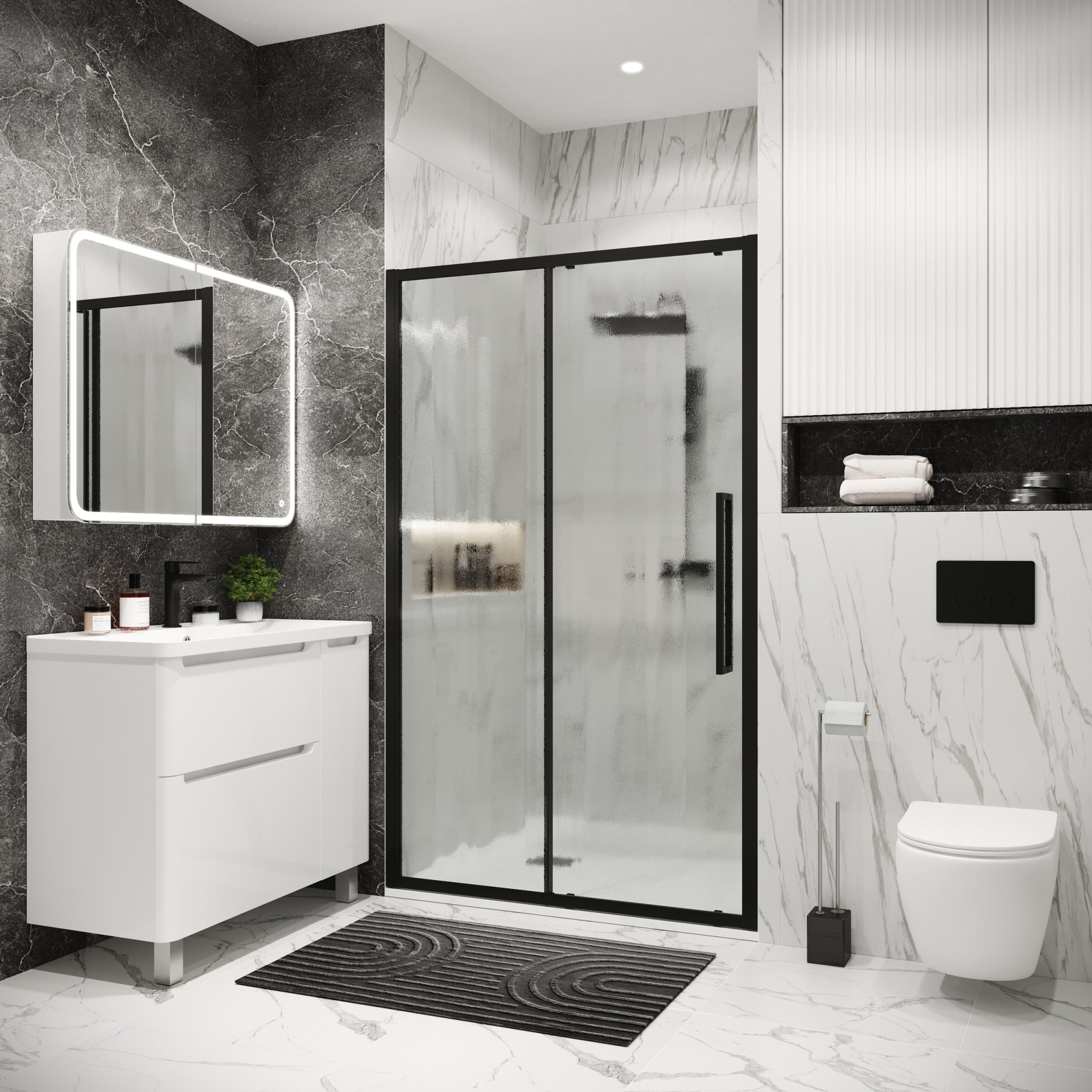 Дверь в нишу 100.K33.02.100.21.02 Cosmo (100*195)