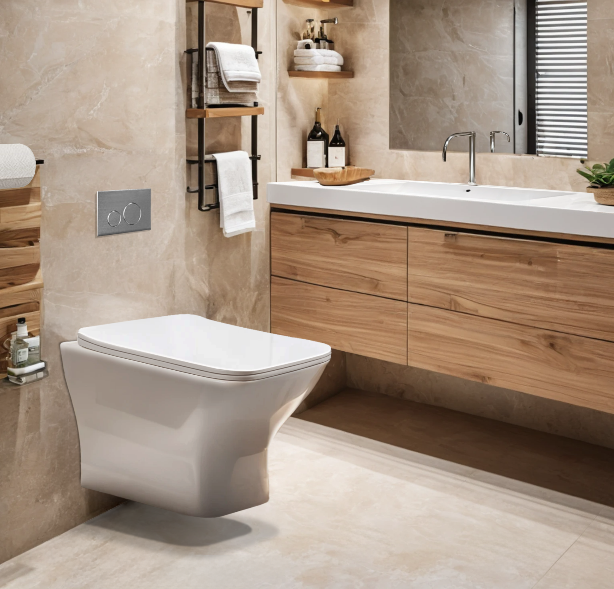 Унитаз ELLEROS Aria UF подвесной безободковый Ceruttispa CT10482 (520x350x360)