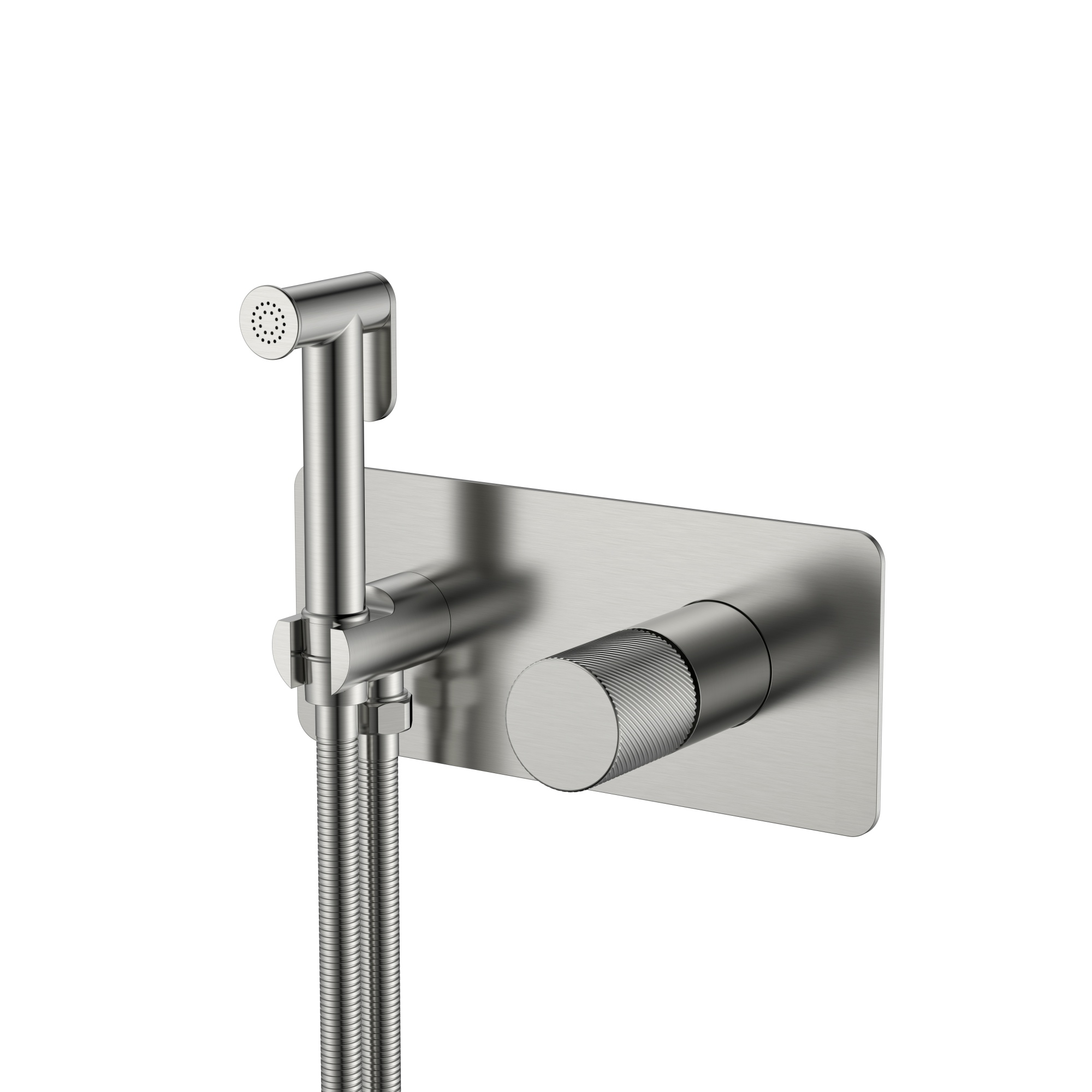 Смеситель гигиенический STICK NICKEL BRUSH SPIRALE