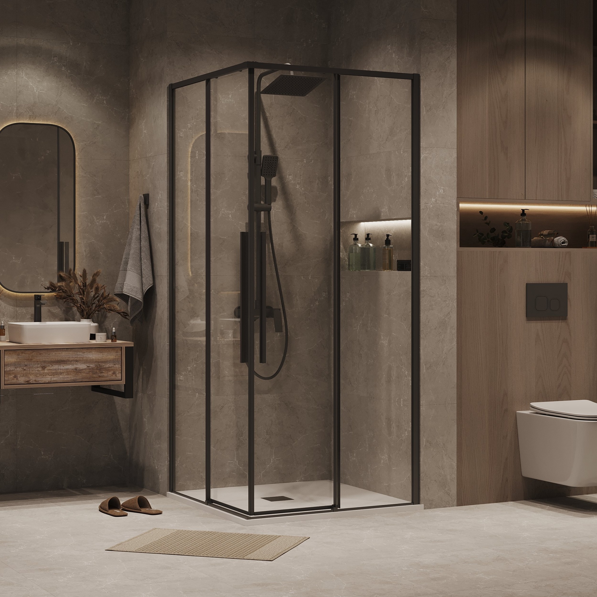 1/2 душевого ограждения 1/2.К33.01.70.21.00 Galaxy (70*195)