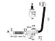 Слив-перелив для акриловой ванны с гибкой трубой CEZARES CZR-STP2-01