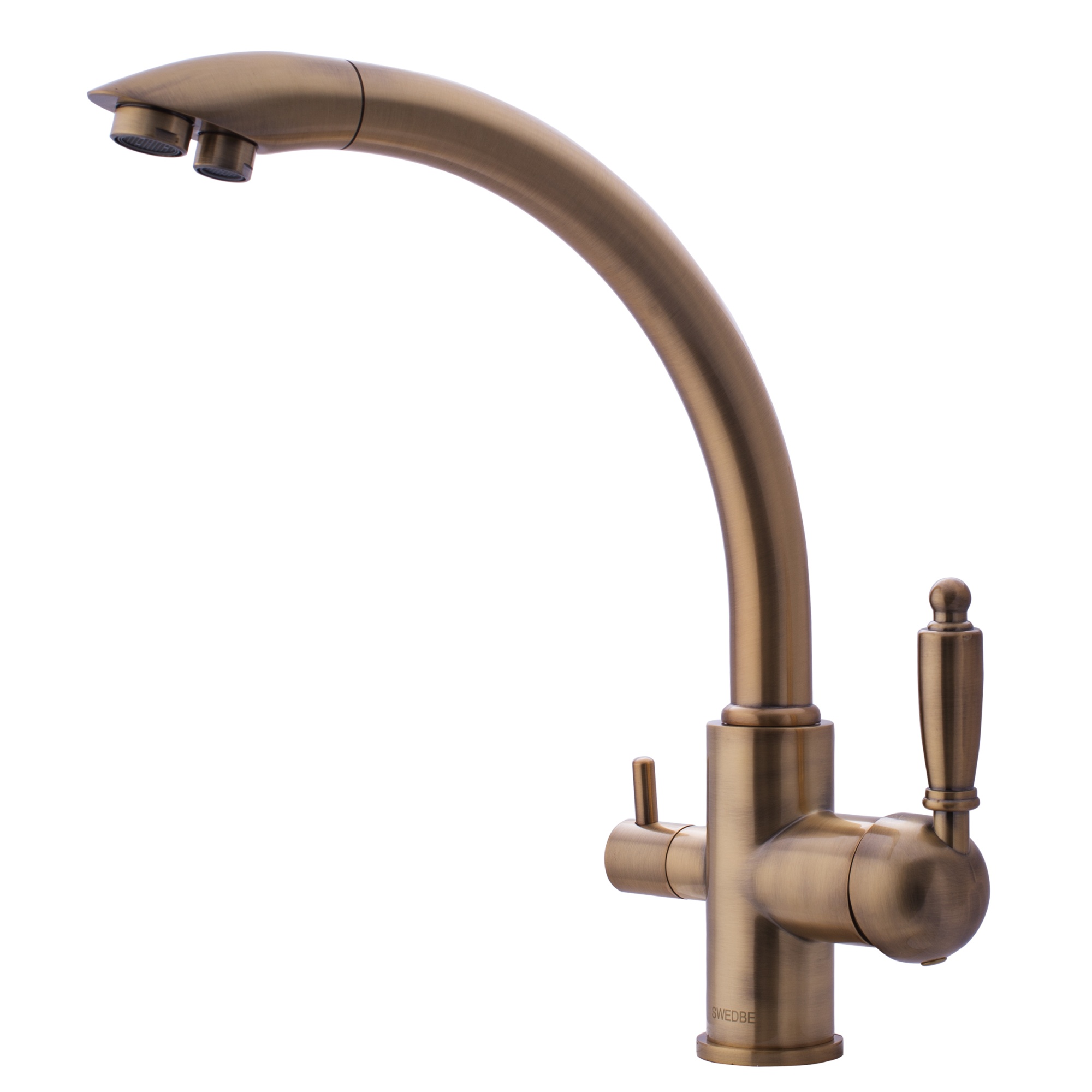 Cмеситель для кухни Swedbe Selene Plus в комплекте с фильтром Аквафор Кристалл К8044К