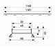 Решетка под плитку TECE drain line plate II 601272 120 см