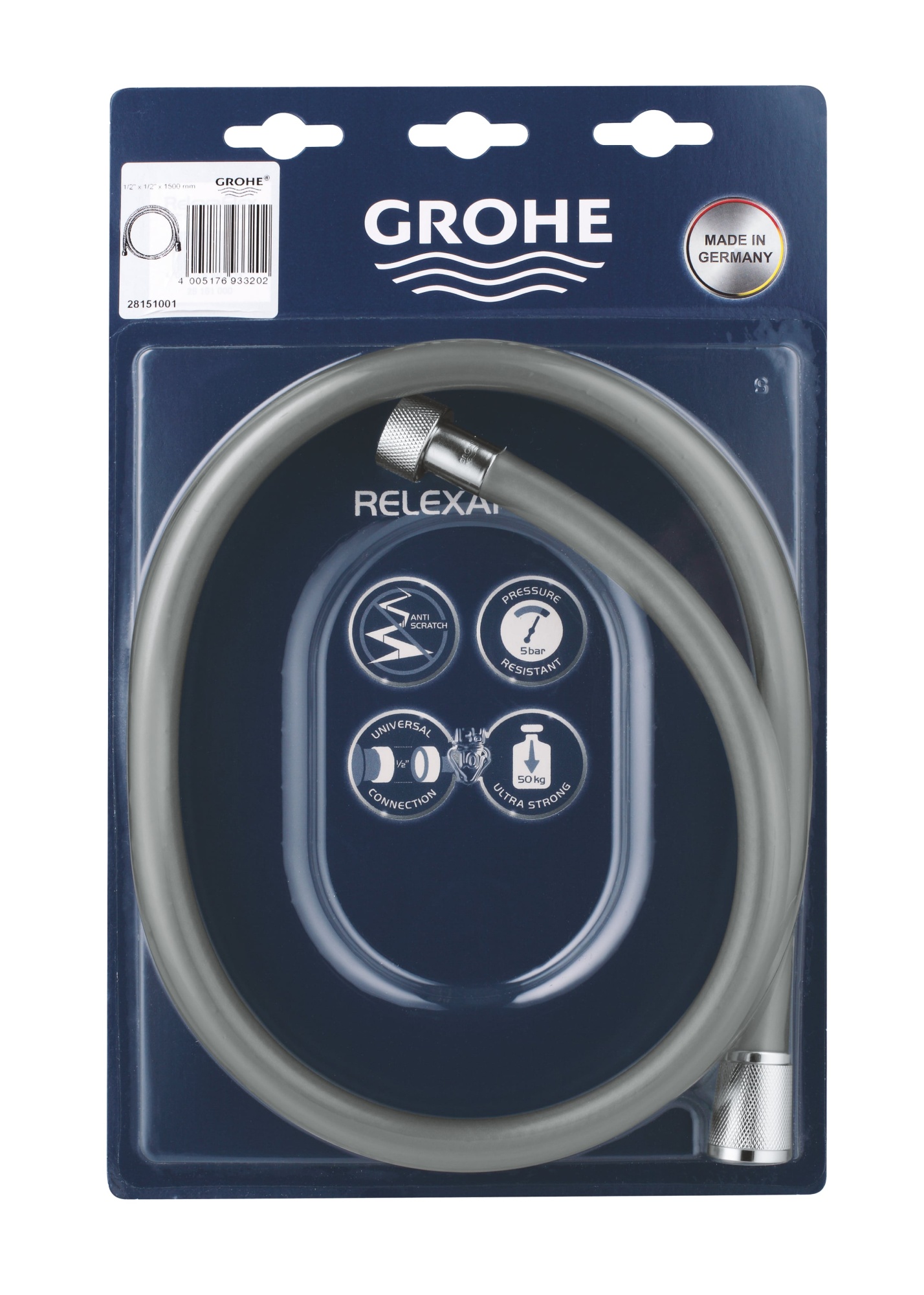 Шланг для душа Grohe Relexaflex 28151001 хром