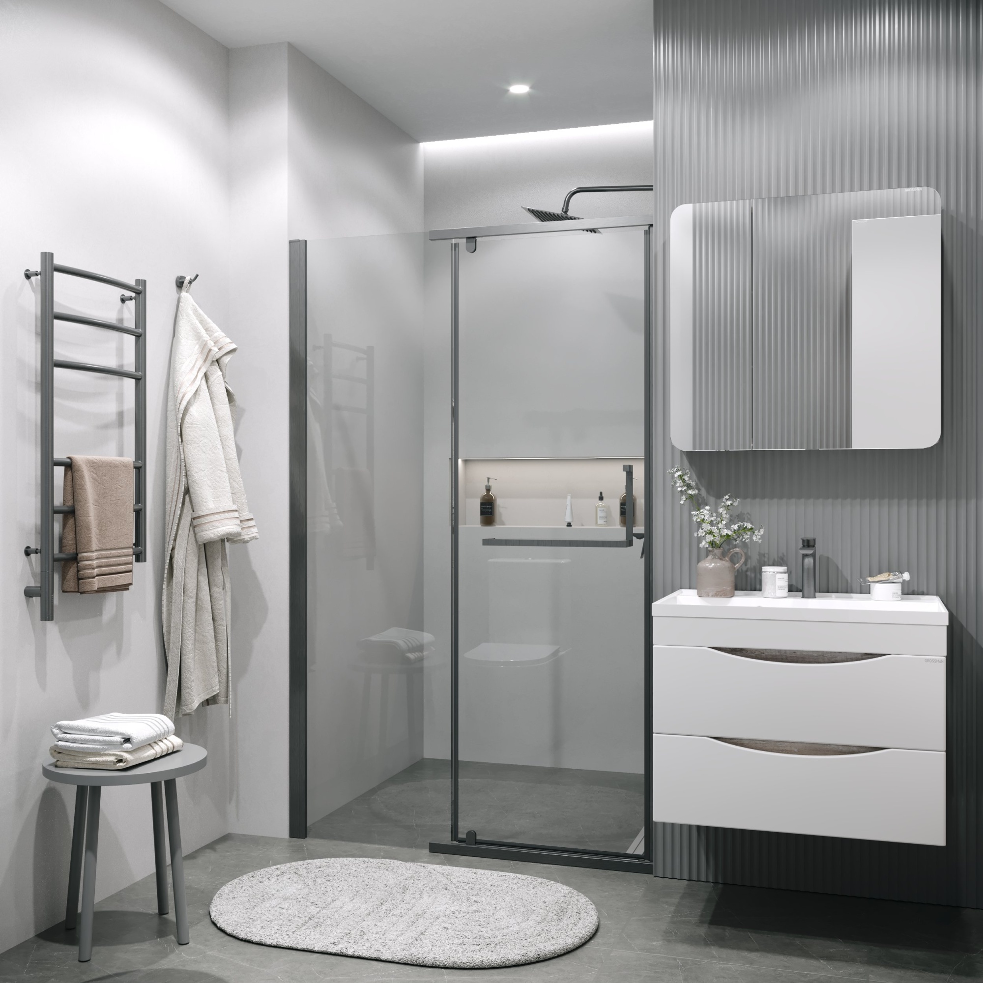 Дверь в нишу 100.K33.03.100.42.00 Pragma (100*195)